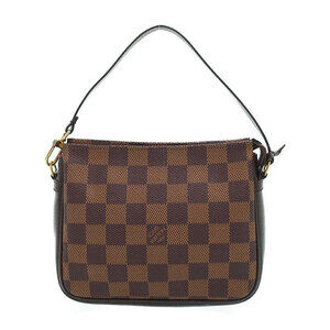 Louis Vuitton Damier Ebene Brown Truth Makeup Accessory Clutch Bag